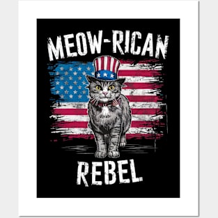 meow-rican rebel Posters and Art